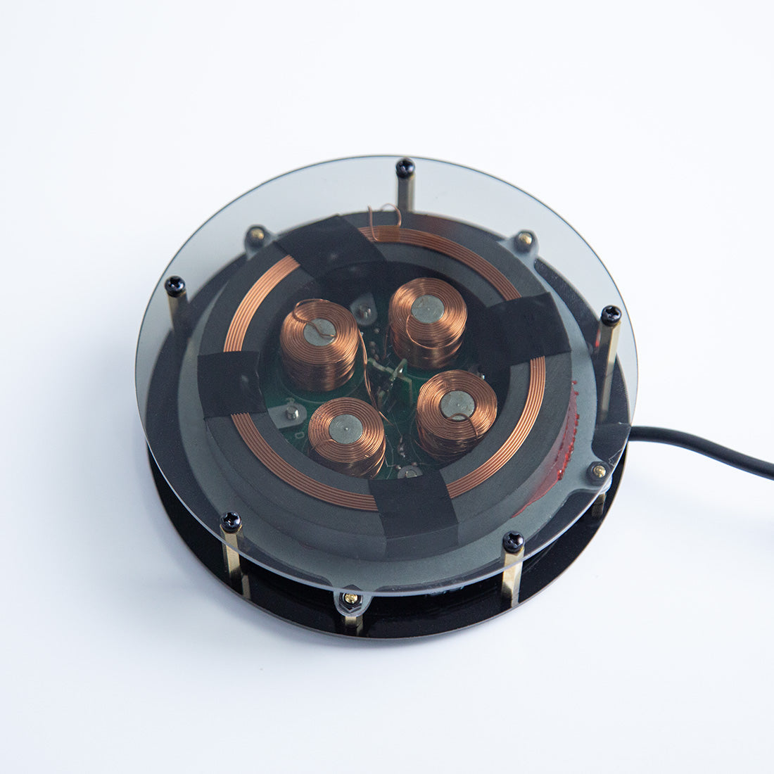 1/1 Scale MK1/MK2 Arc Reactor Floating Rotating LED Tech Desk Ornament - cubertime