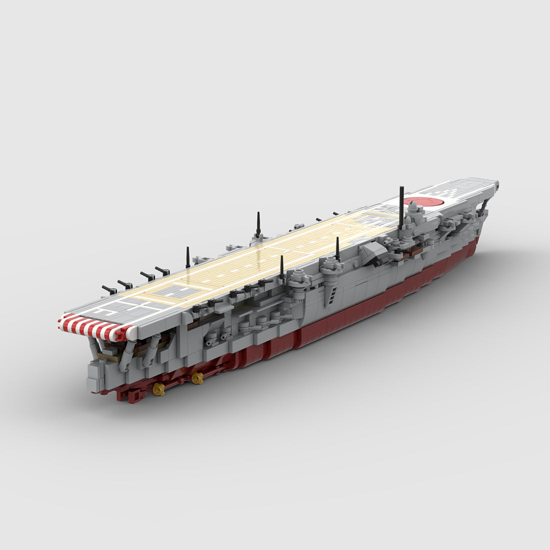 1/485 Scale WWII Kaga Japanese Navy Aircraft Carrier Military Building Blocks Set(1739PCS) - cubertime