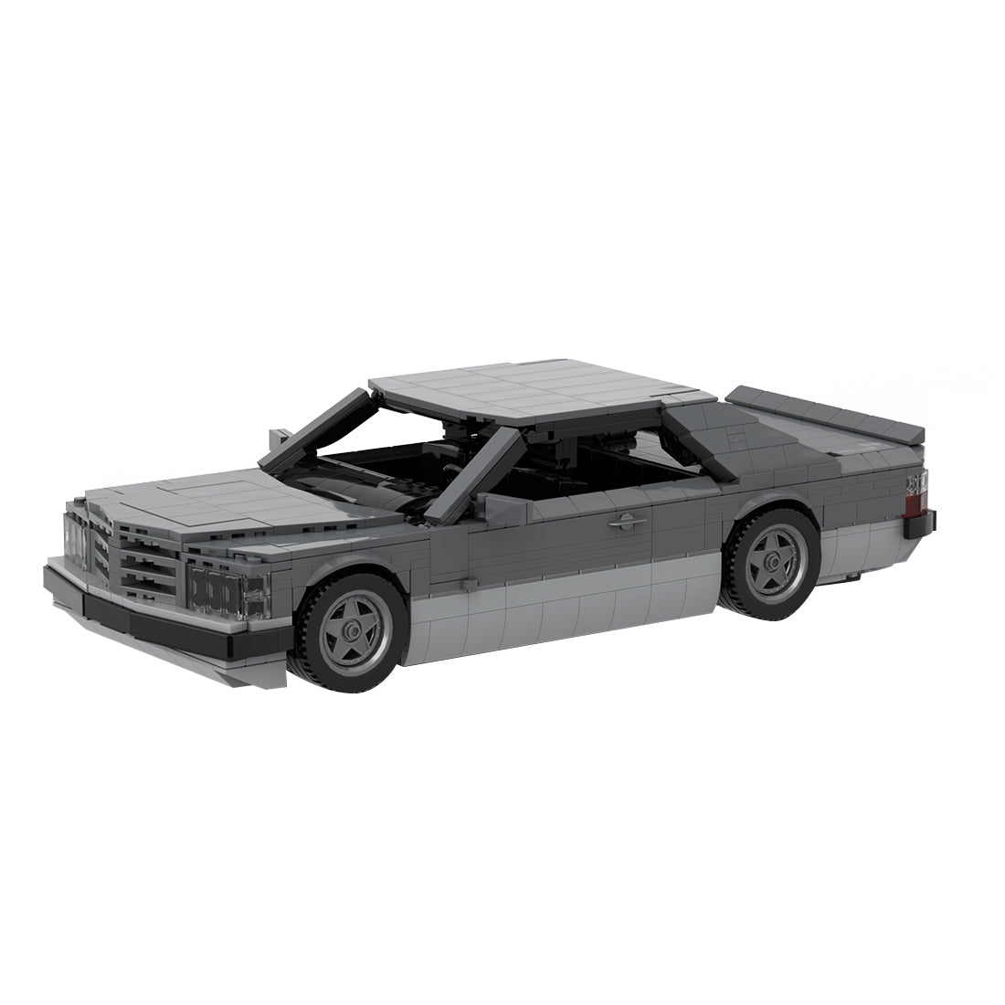 MOC 1980 German Luxury Coupe Building Blocks Set, Classic Sports Car Model Construction Set, High-Brick Display Kit for Adults(1473PCS) - cubertime