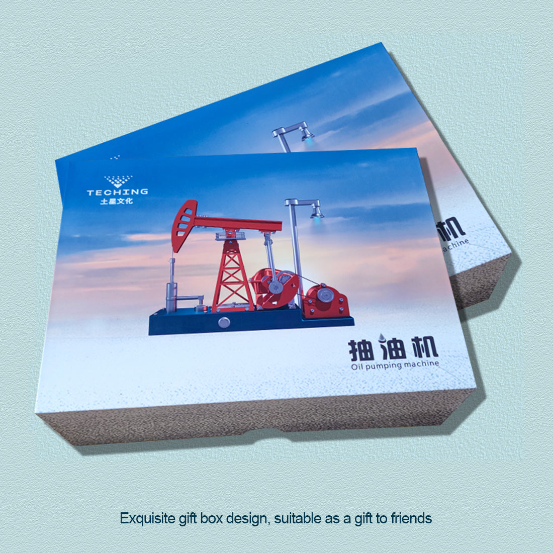 TECHING 3D Pumping Unit Model DIY Metal Oilfield Working Equipment Assembly Kit (219PCS) - CUBERTIME