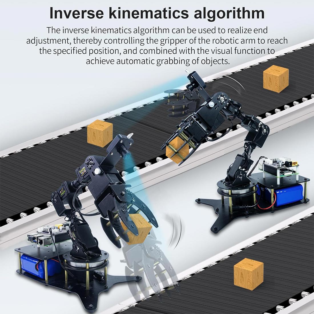 6-DOF Visual Recognition Robotic Arm with Voice Control & Python Programming for Jetson Nano - cubertime