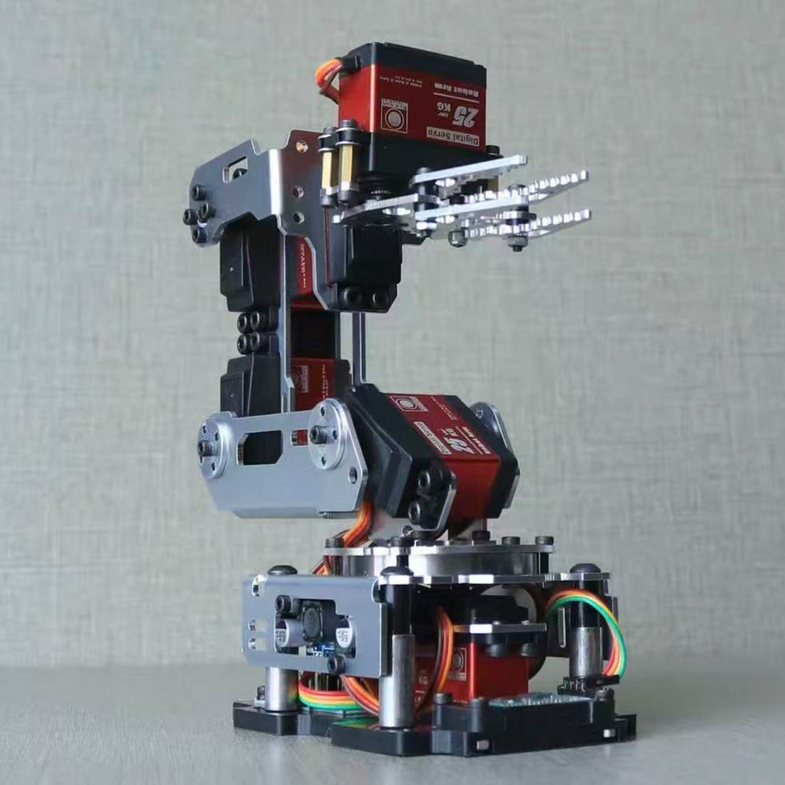 6DOF Robotic Arm Kit High Torque 25KG Metal Gear Digital Motor Mechanical Arm DIY Assembly with Wireless Serial Control 624G Structure (Unassembled) _ CUBERTIME