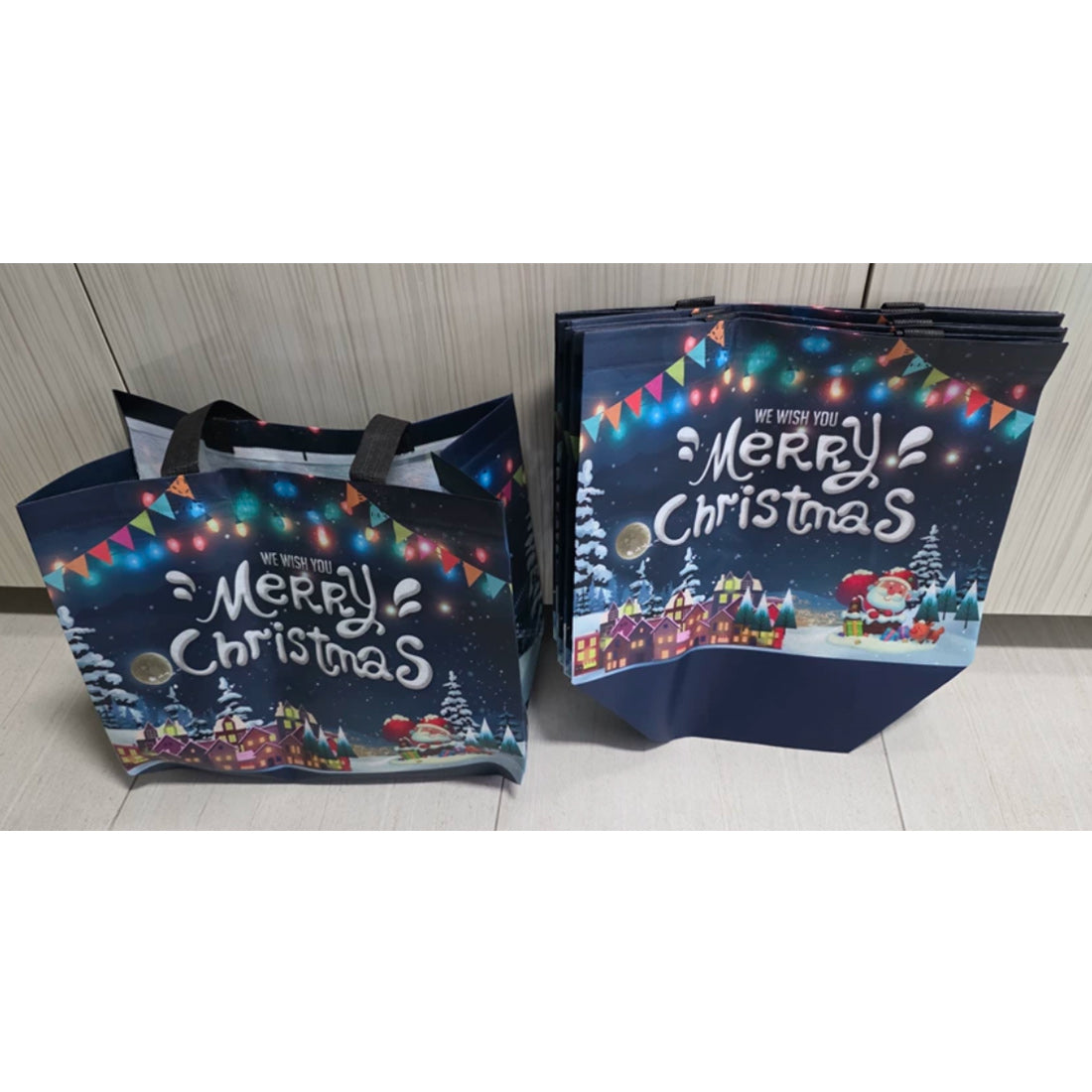Christmas Non-Woven Holiday Tote Bag - cubertime