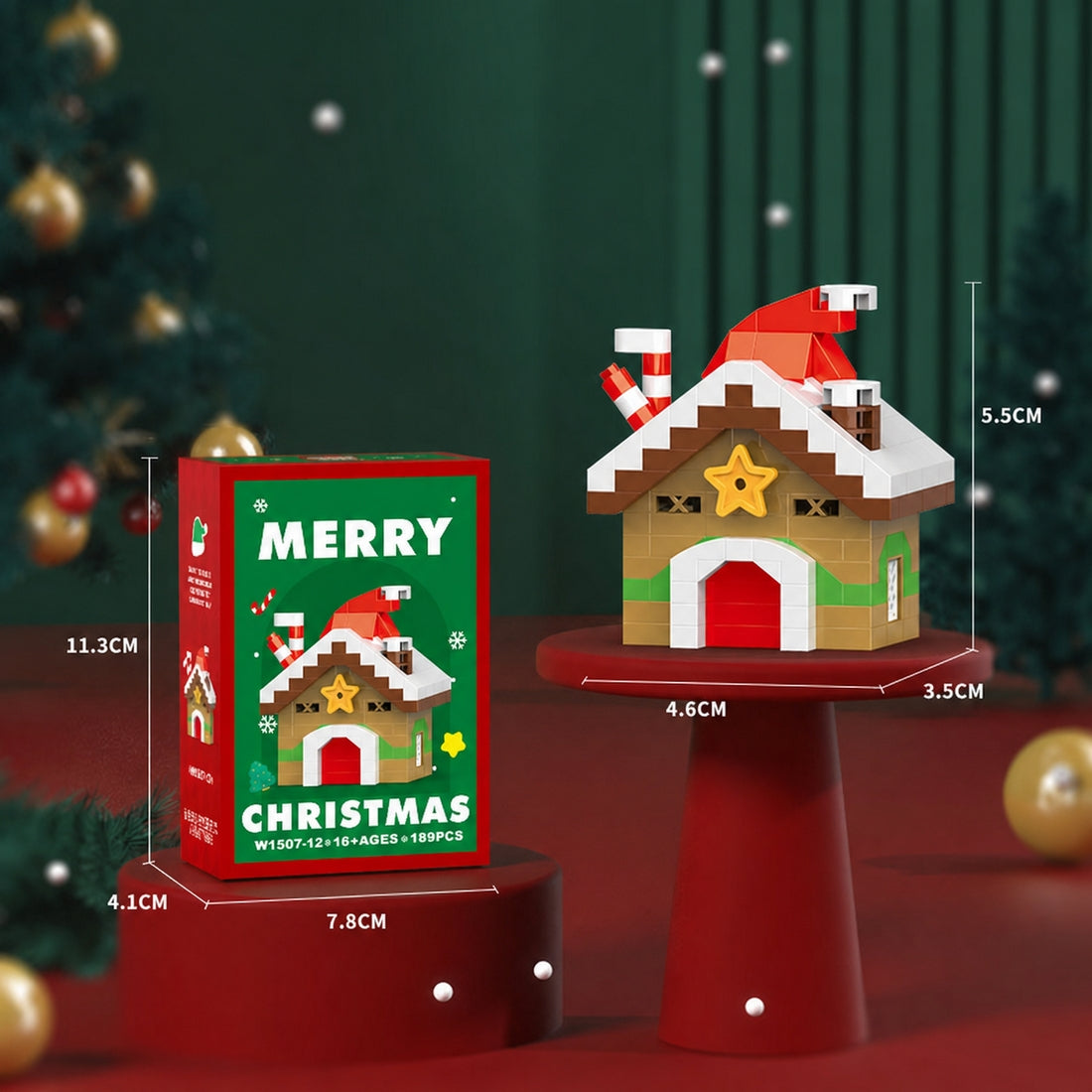 Christmas Series Mini Building Blocks Set - cubertime