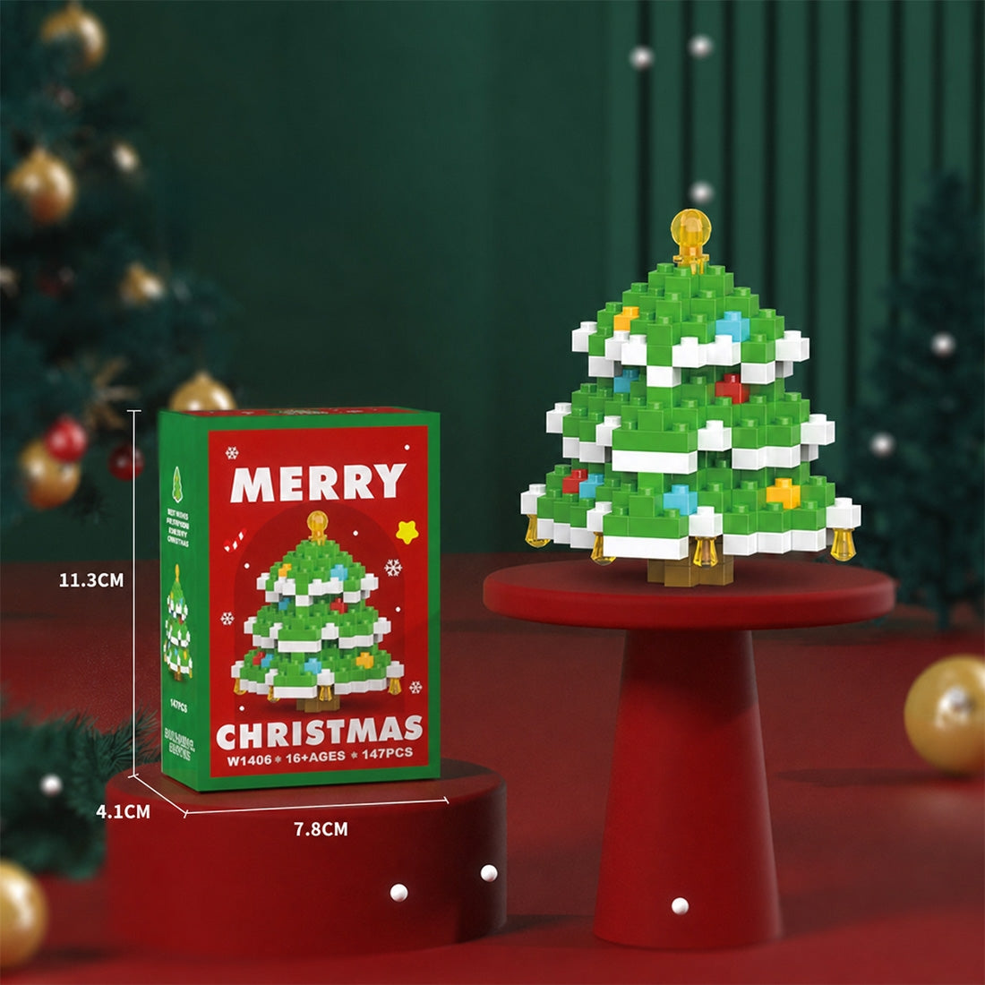 Christmas Series Mini Building Blocks Set - cubertime