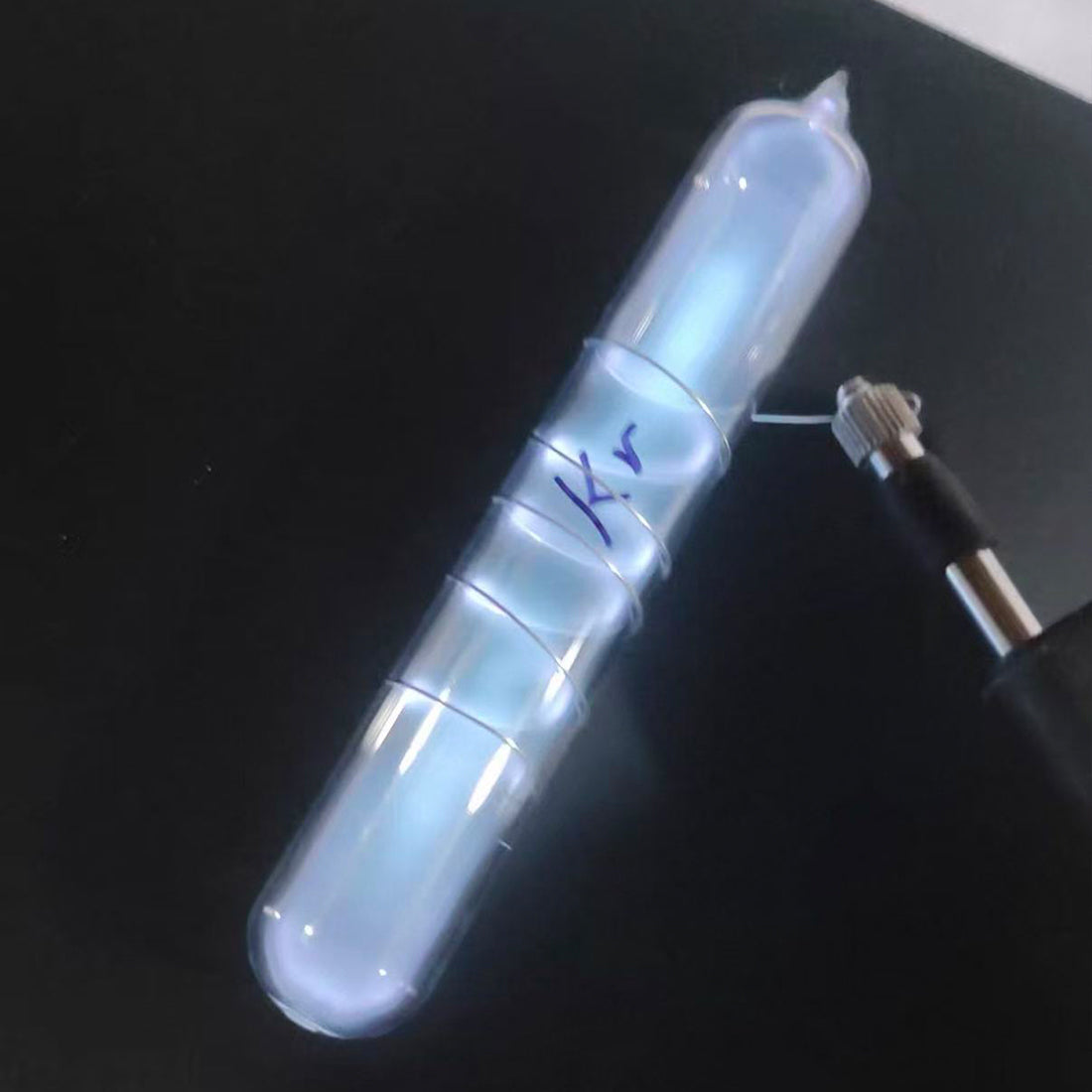 High-Purity Inert Gas Discharge Tube Collection Set, Glass Specimen Tubes for High-Frequency Glow Experiments, Science Display, Periodic Table Collection, Desktop Decor - cubertime