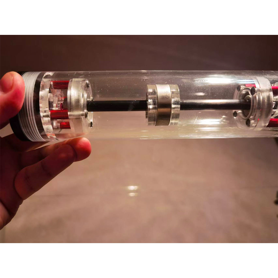 High-Speed Vacuum Motor Demonstration Device,5V-24V Adjustable DC Drive, Up to 20,000-50,000 RPM, Hall Brushless Motor, Interactive Physics Experiment Model, STEM Science Experiment Desktop Display - cubertime