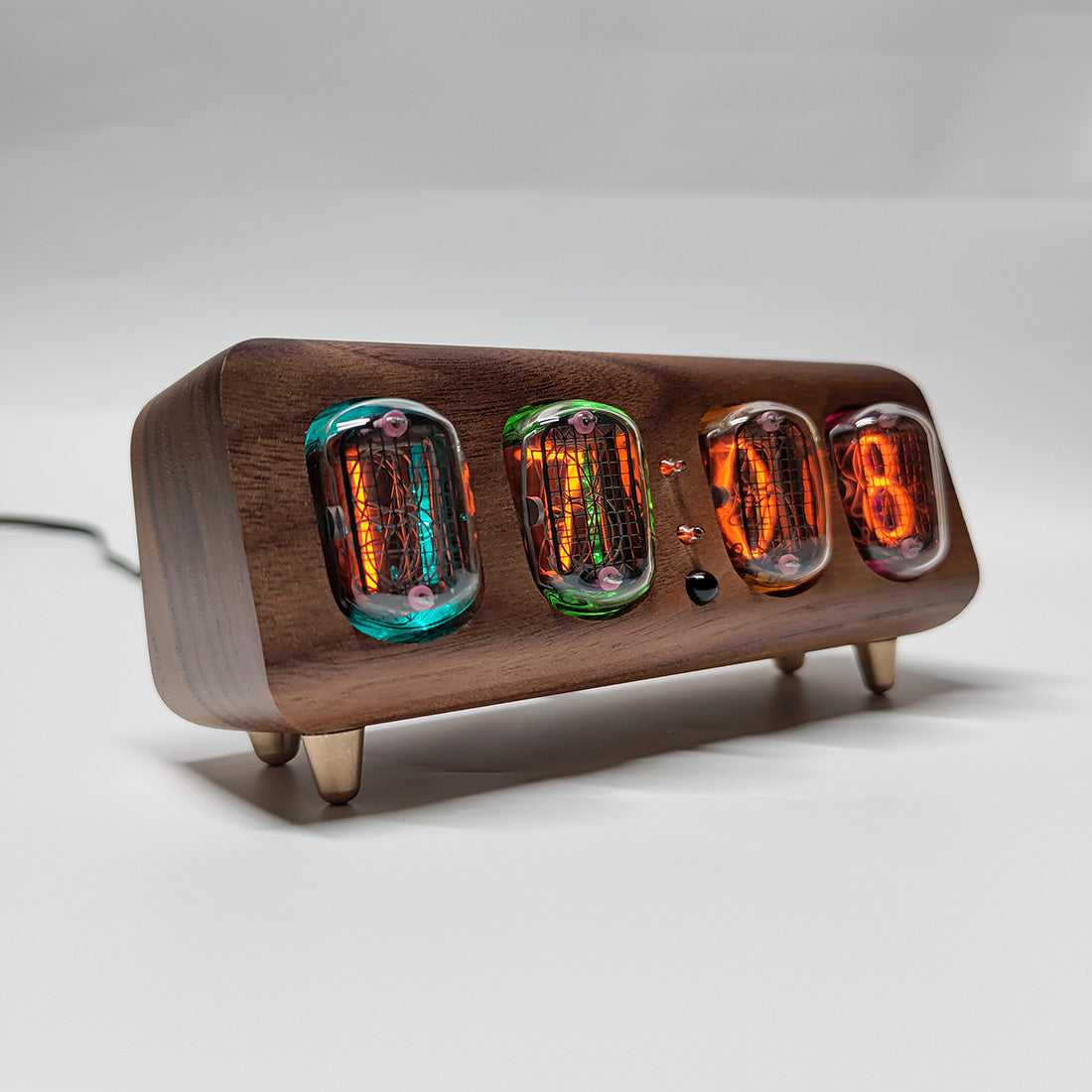 IN12 Nixie Tube Clock, Minimalist Bluetooth Alarm Clock - cubertime