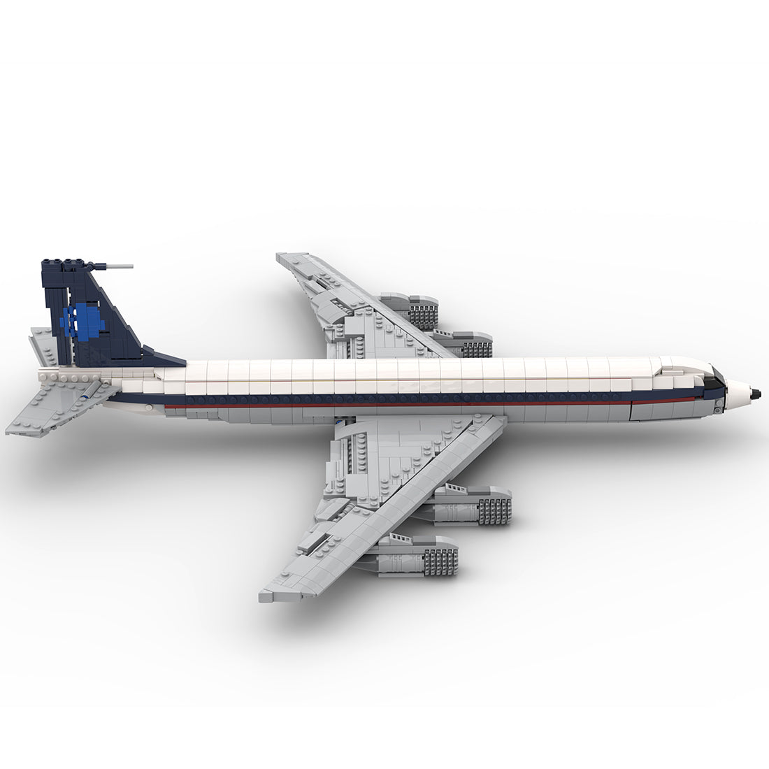 MOC-107665 1/80 Scale 707-Saha Airlines Jetliner Building Blocks Set (1559PCS) - cubertime