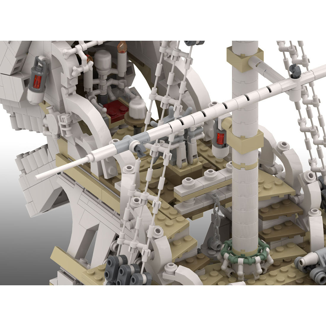 MOC-110420 The Terrifying Charon's Chest Pirate Ship Building Blocks Set (2417PCS) - cubertime