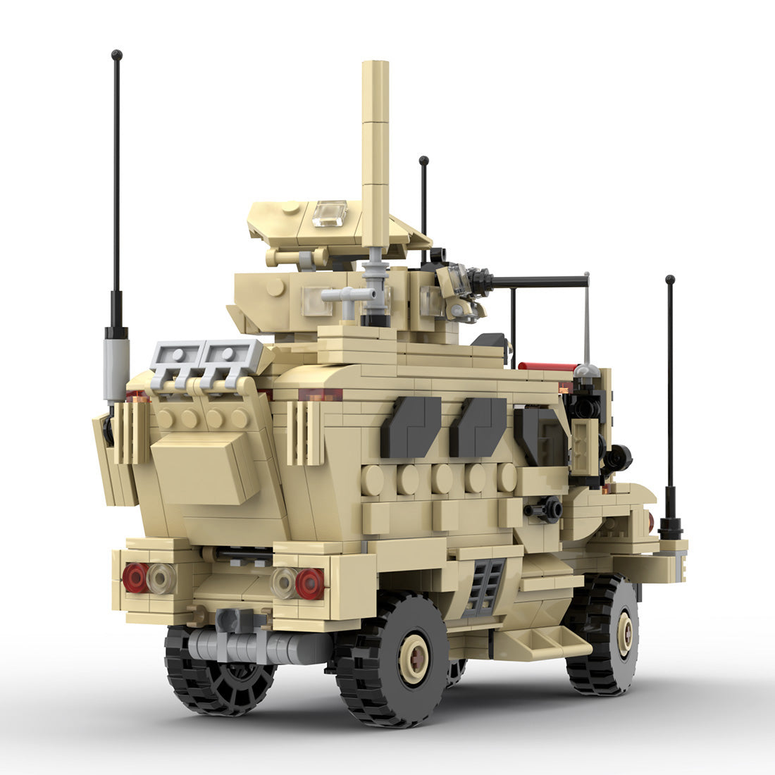 MOC-148302 MaxxPro Armored Vehicle Model Building Blocks Set (814PCS) - cubertime