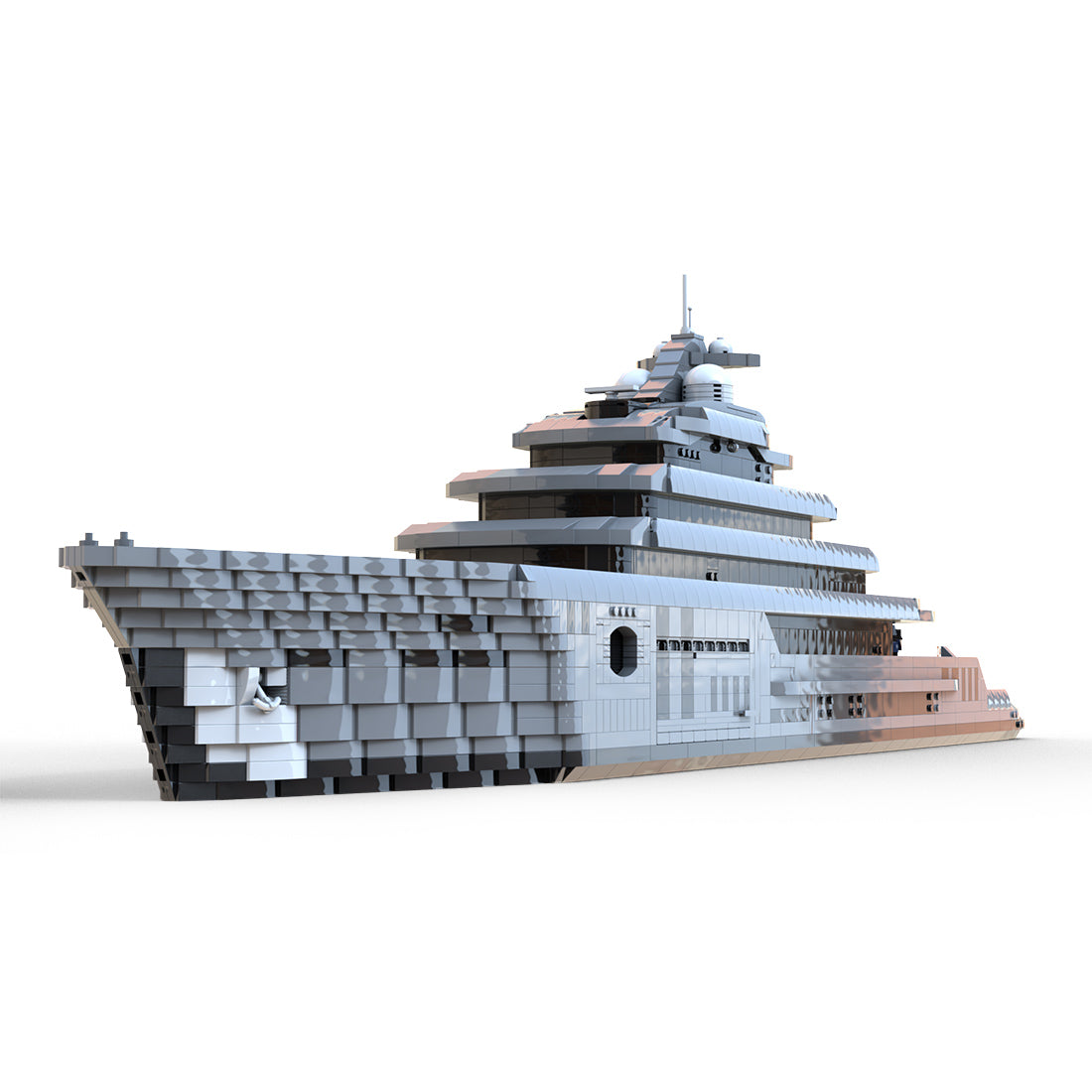 MOC-162171 Super Luxury Large Yacht Building Blocks Set (5671PCS) - cubertime