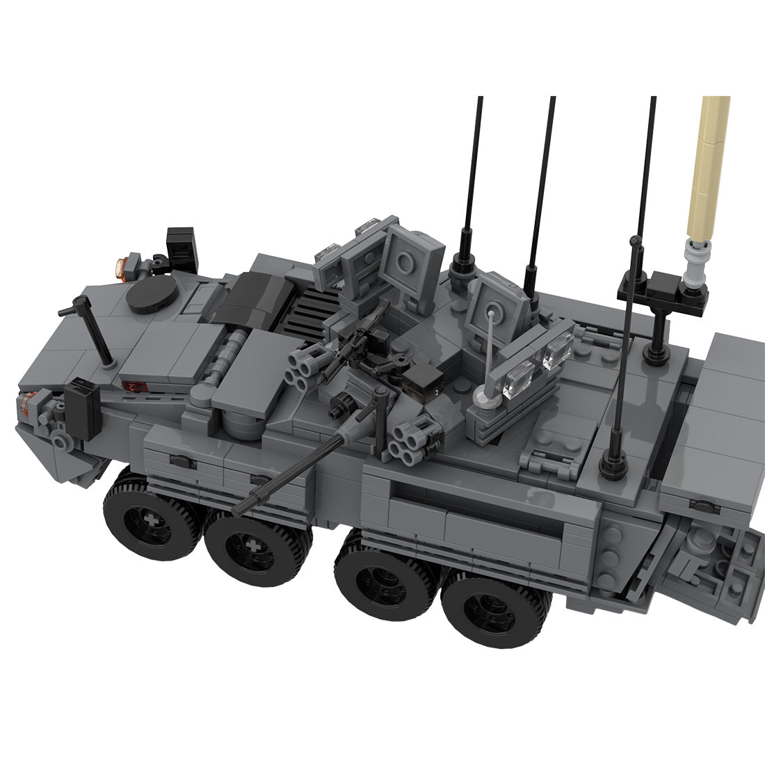 MOC-162457 Infantry Fighting Vehicle Assembly Model Small Particles Building Blocks Set (697PCS) - cubertime