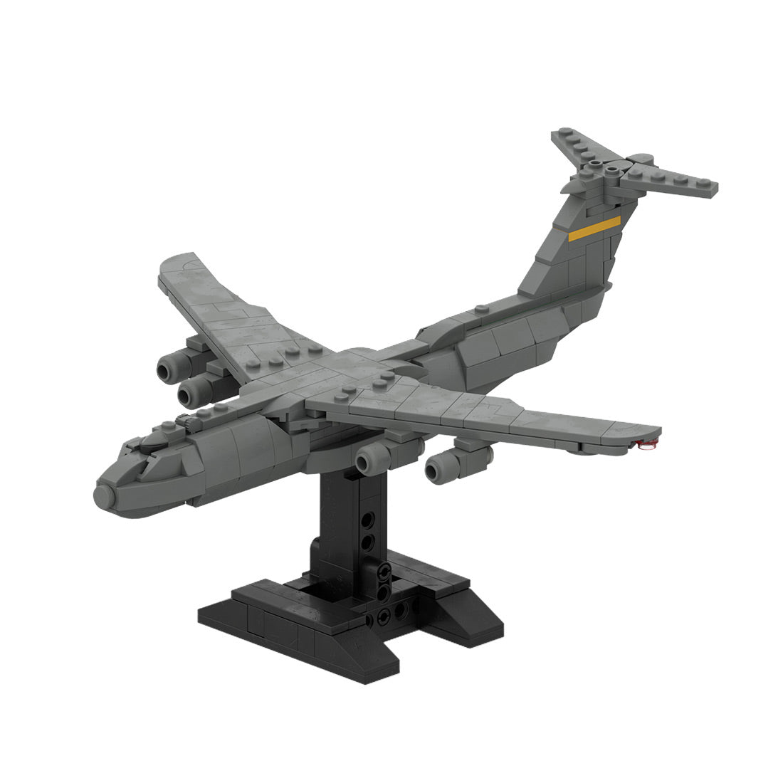 MOC-163191 C-5 GALAXY | Cargo - 1/300 Scale Active US Military Transport Aircraft Model Building Blocks Set (367PCS) - cubertime