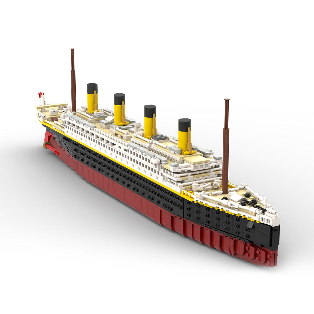 MOC-175743 1/400 Scale RMS Titanic Modern Cruise Ship Model Assembly Toy Small Particles Building Blocks Set (2439PCS) - cubertime