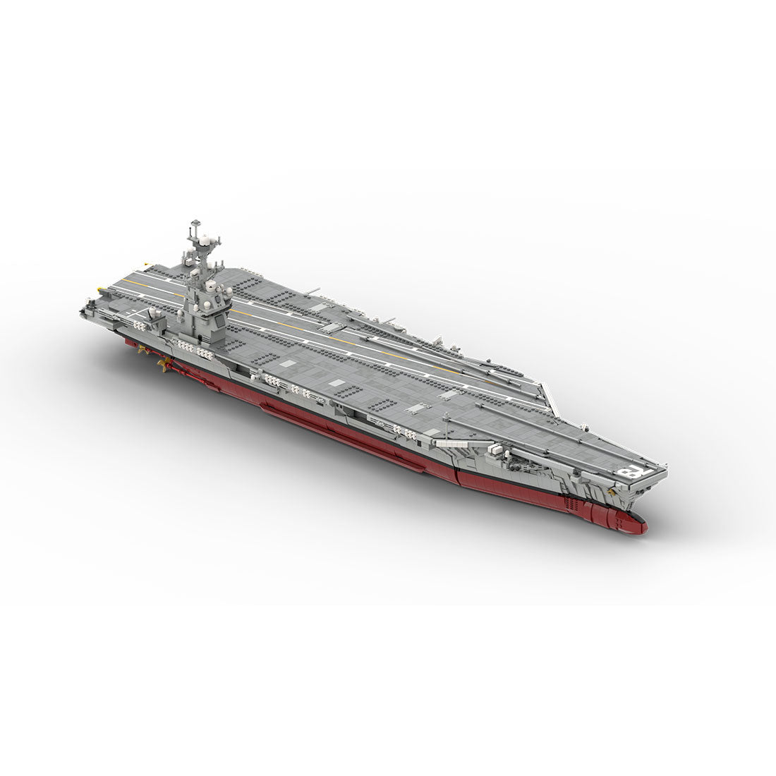 MOC-192566 1/300 Scale Gerald R-FOD | Nuclear-Powered U.S. Aircraft Carrier Building Blocks Set (6354PCS) - cubertime
