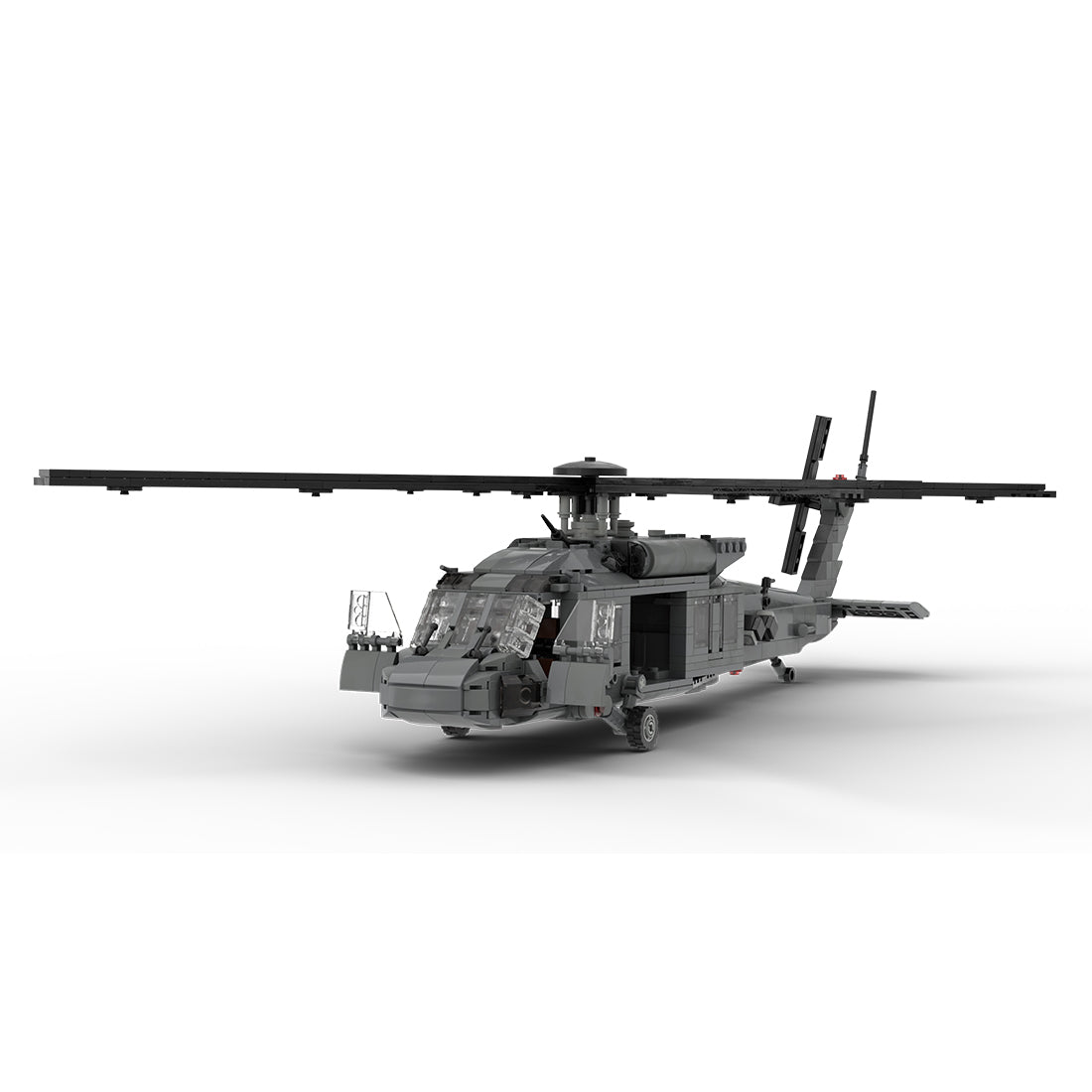 MOC-198409 1/35 Scale UH-60 American Military Helicopter Building Blocks Set - cubertime