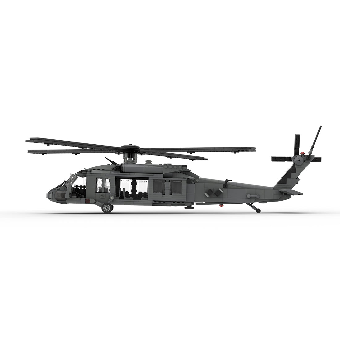 MOC-198409 1/35 Scale UH-60 American Military Helicopter Building Blocks Set - cubertime
