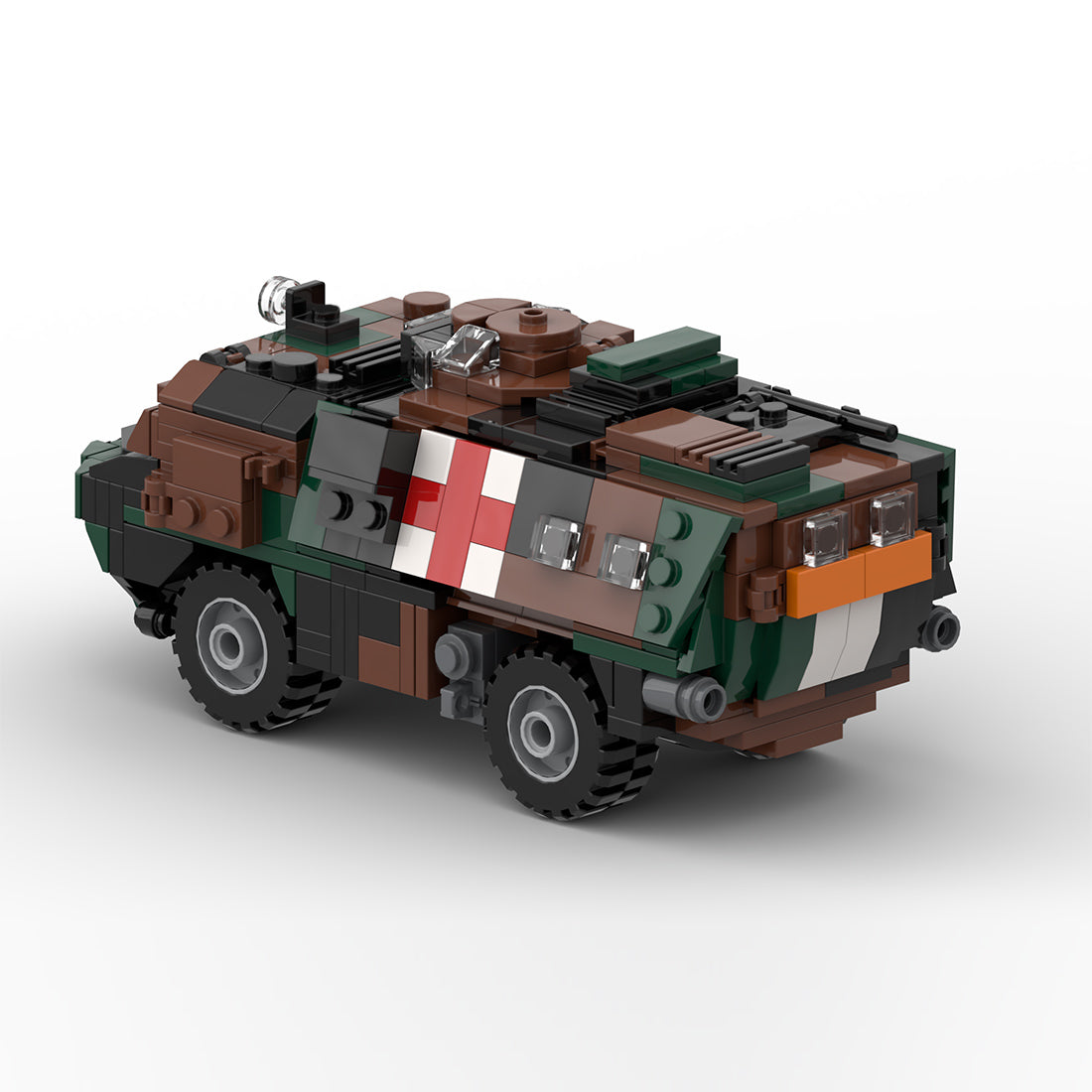 MOC-199407 1/35 Scale Armored Ambulance Vehicle Building Blocks Set(456PCS) - cubertime