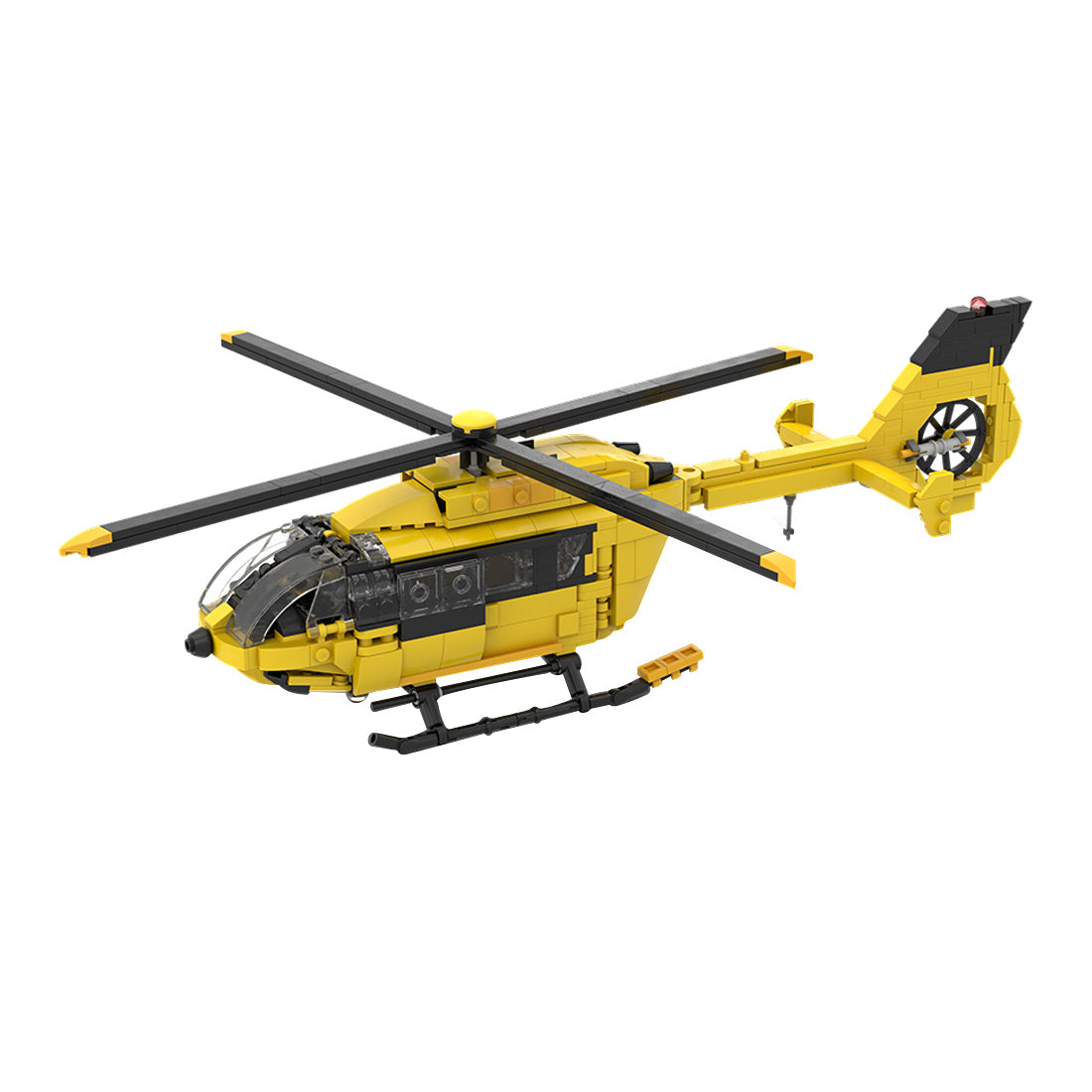 MOC-203640 1/40 Scale H145 HAWK Civil Helicopter Building Blocks Set (611PCS) - cubertime