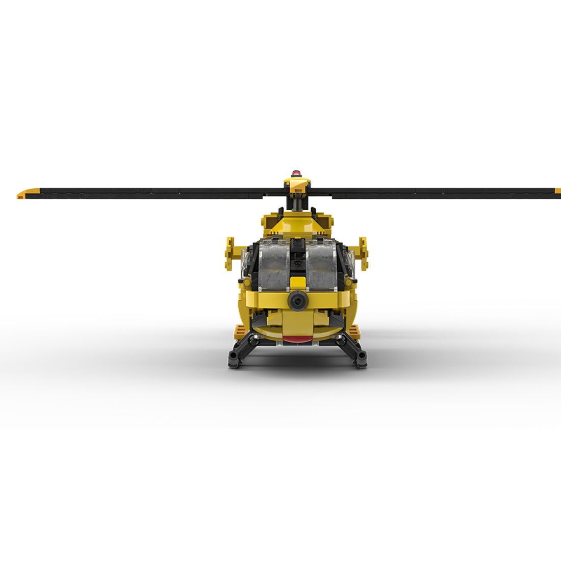 MOC-203640 1/40 Scale H145 HAWK Civil Helicopter Building Blocks Set (611PCS) - cubertime