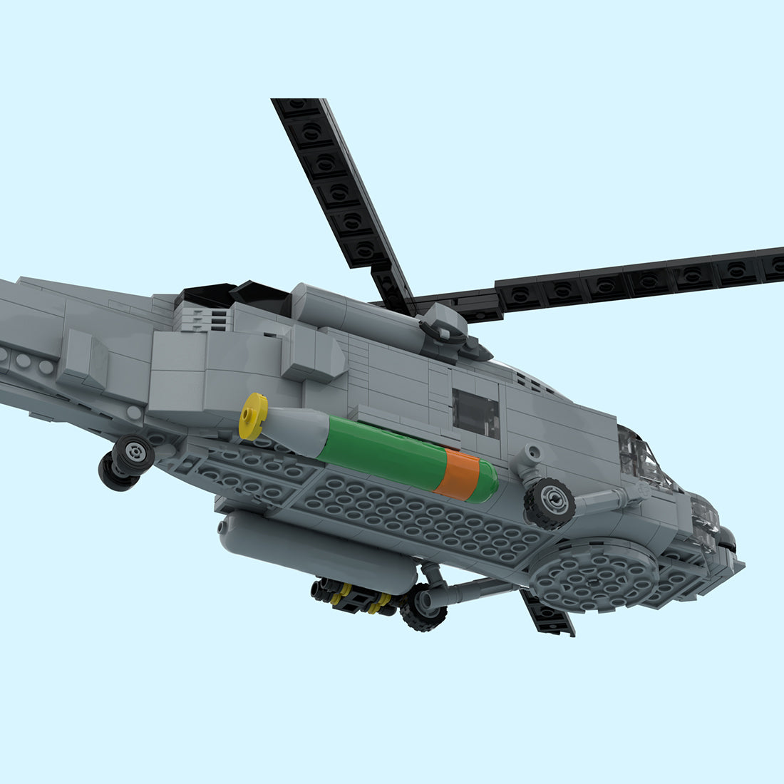 MOC-204867 MH-60R Navy Helicopter Building Blocks Set(846PCS) - cubertime