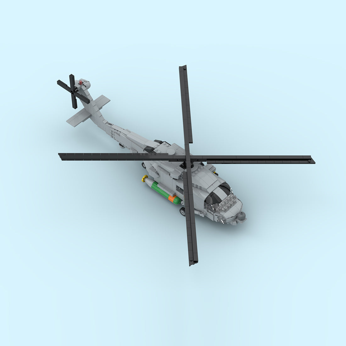 MOC-204867 MH-60R Navy Helicopter Building Blocks Set(846PCS) - cubertime