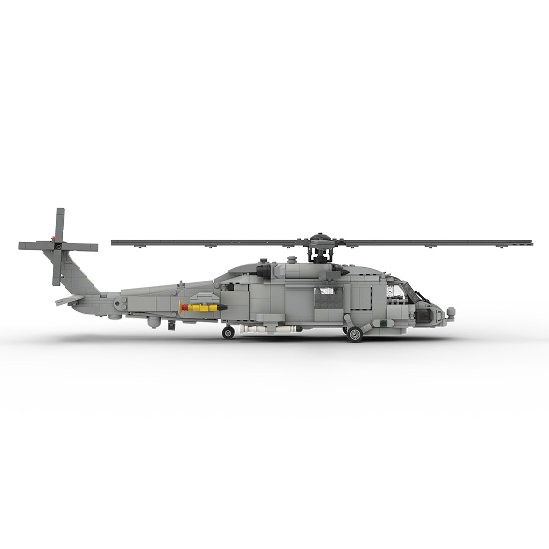 MOC-206841 1/35 Scale SH-60 SEA HAWK Helicopter Building Blocks Set (1028PCS) - cubertime