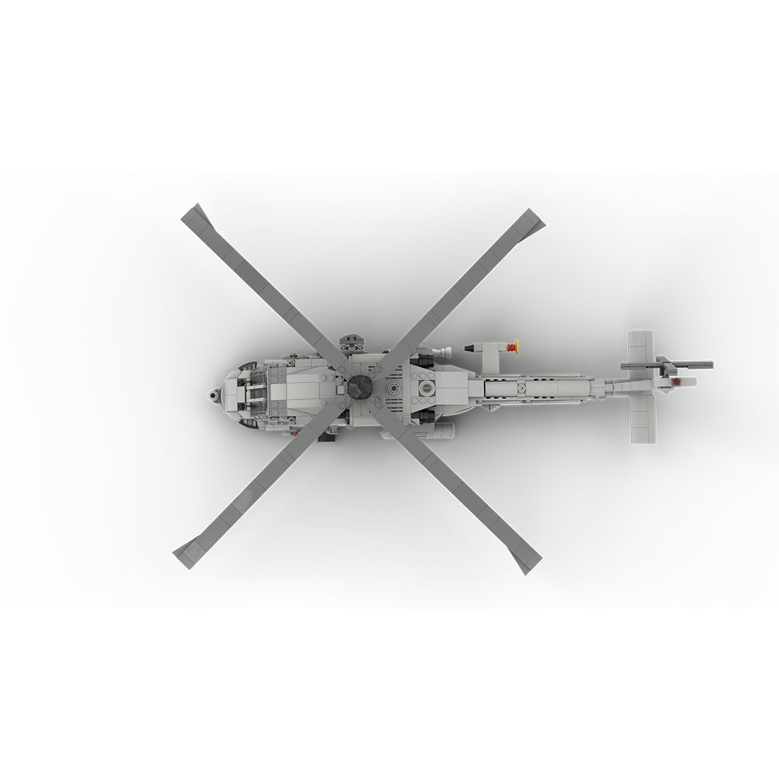 MOC-206841 1/35 Scale SH-60 SEA HAWK Helicopter Building Blocks Set (1028PCS) - cubertime