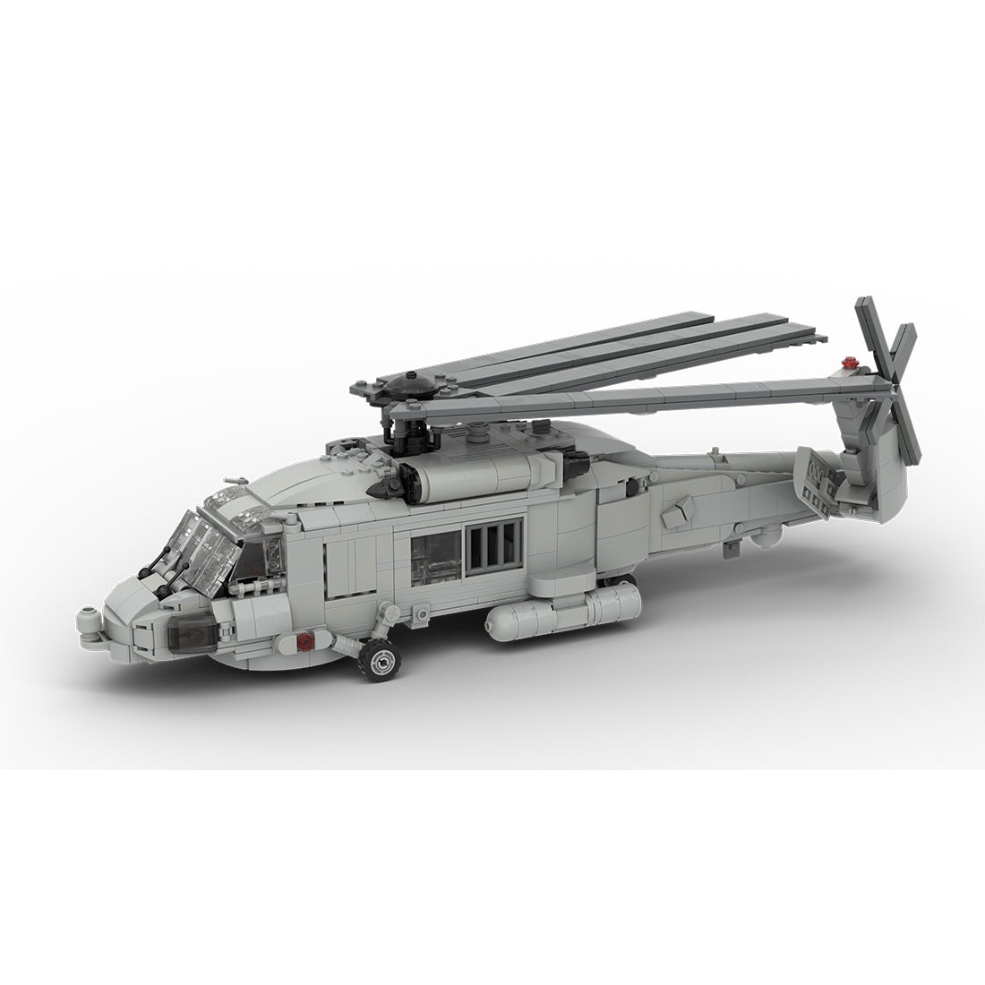 MOC-206841 1/35 Scale SH-60 SEA HAWK Helicopter Building Blocks Set (1028PCS) - cubertime