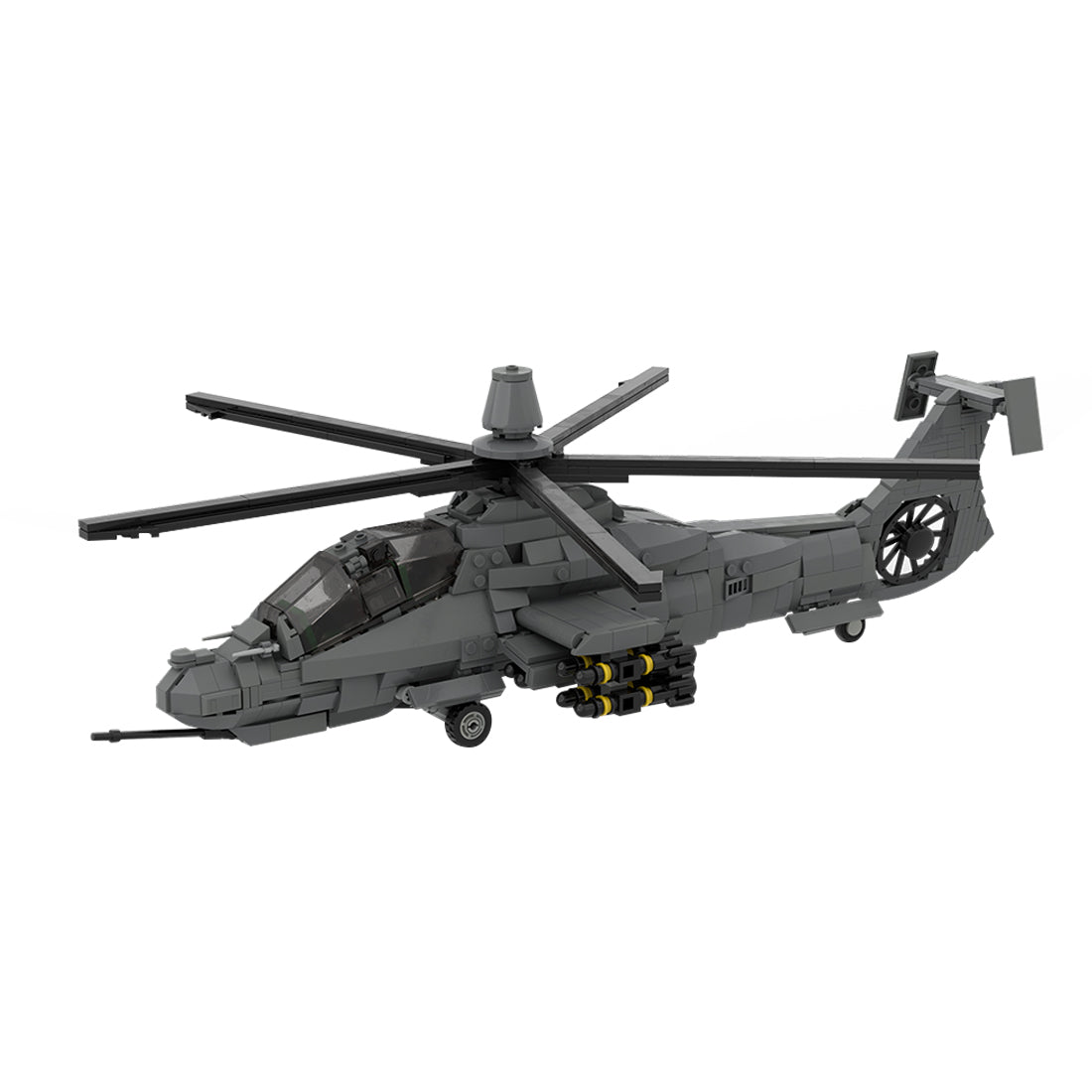 MOC-208482 1/35 Scale RAH-66 Comanche Stealth Helicopter Building Blocks Set - cubertime