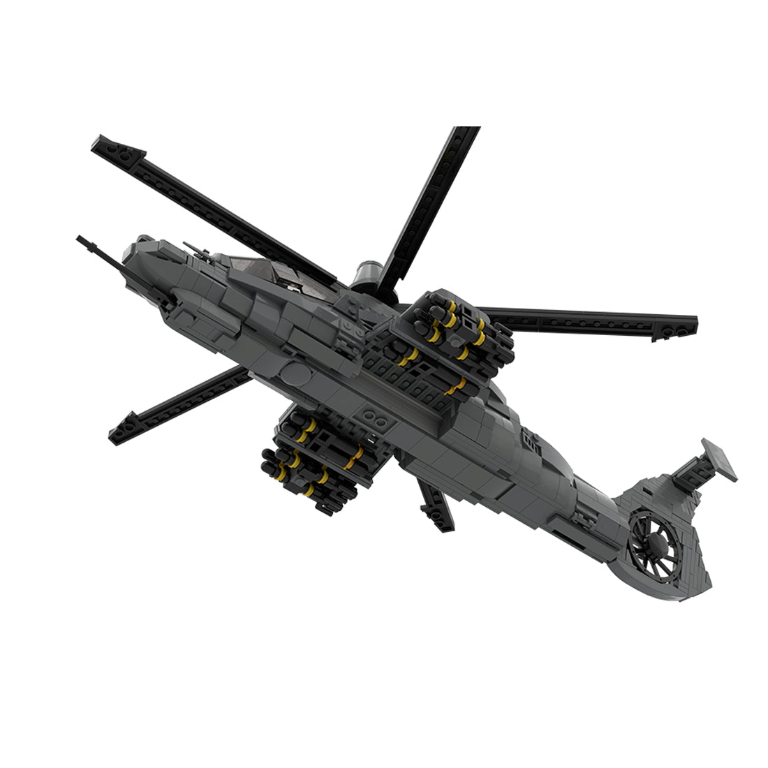 MOC-208482 1/35 Scale RAH-66 Comanche Stealth Helicopter Building Blocks Set - cubertime