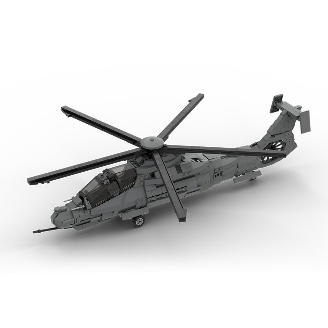 MOC-208482 1/35 Scale RAH-66 Comanche Stealth Helicopter Building Blocks Set - cubertime