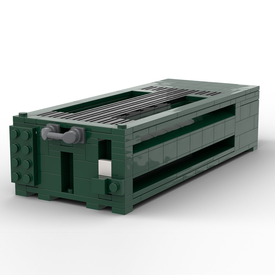 MOC-221352 RMMV 8x8 Military Logistics Transport Truck Building Block Model with Multiple Cargo Loads, Crane Loading System(3197PCS) - cubertime