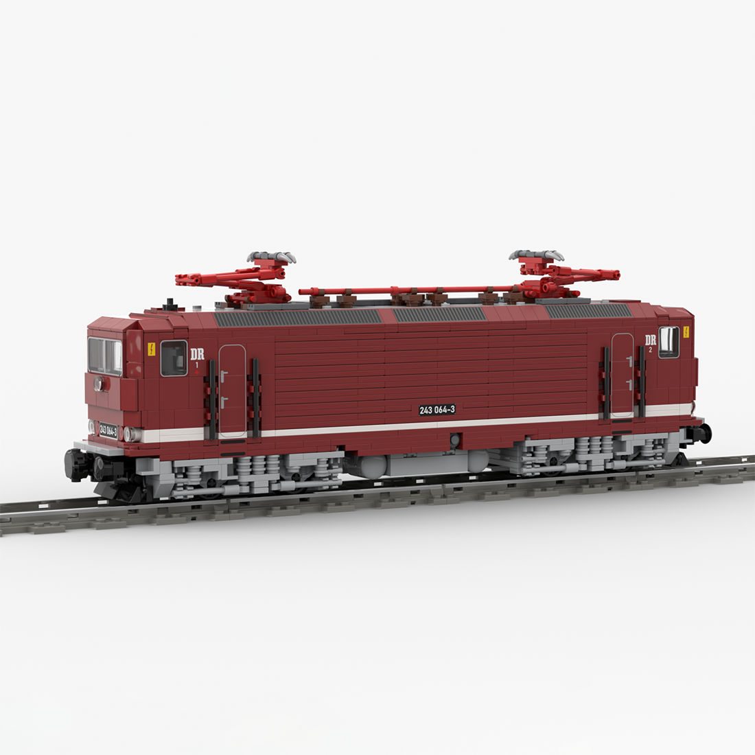 MOC-221512 BR243 German Trian Builidng Blocks Set (Dynamic Version/1328PCS) - cubertime