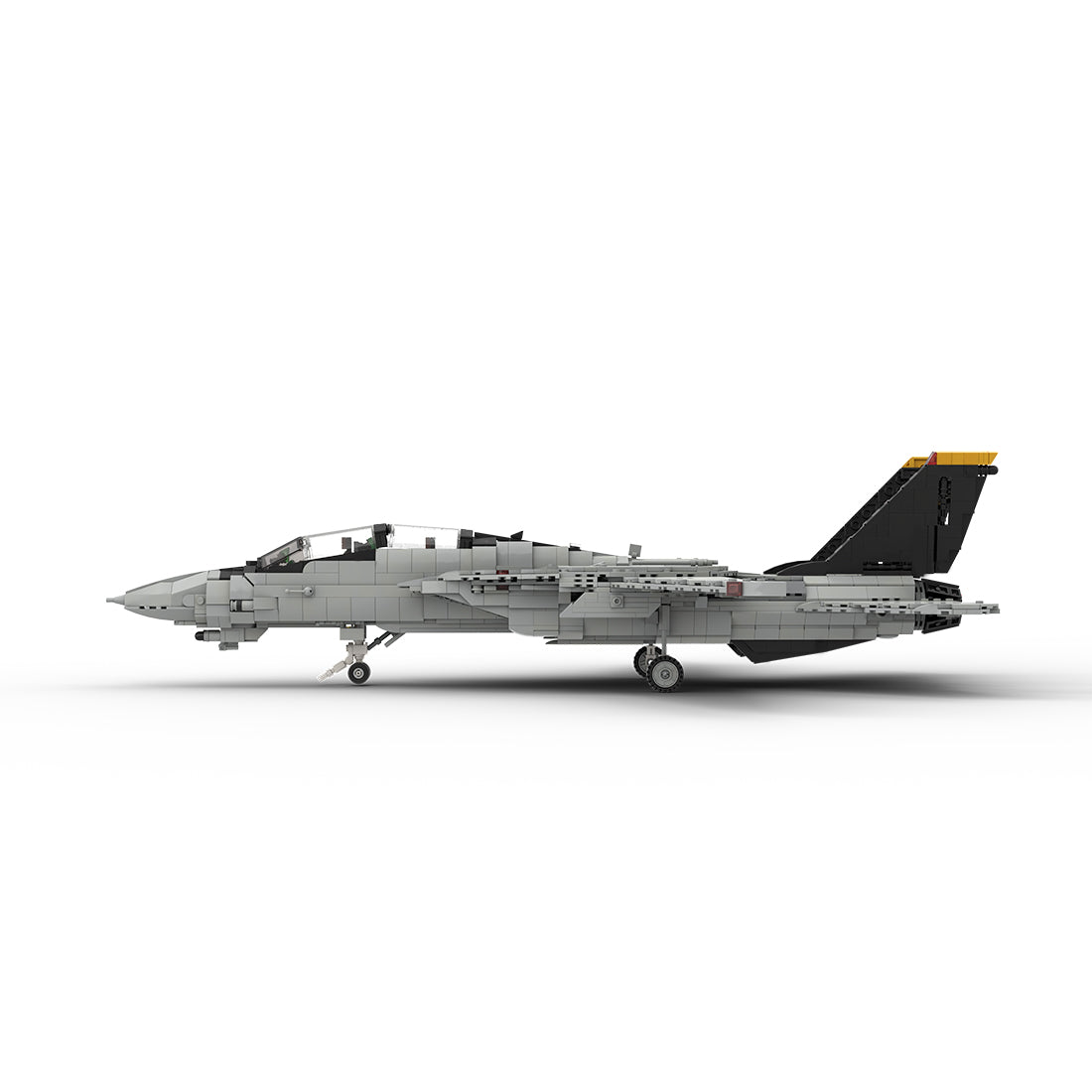 MOC-223761 1/35 Scale (V3)F-14 Carrier-Capable Fighter Building Blocks Set (2443PCS) - cubertime