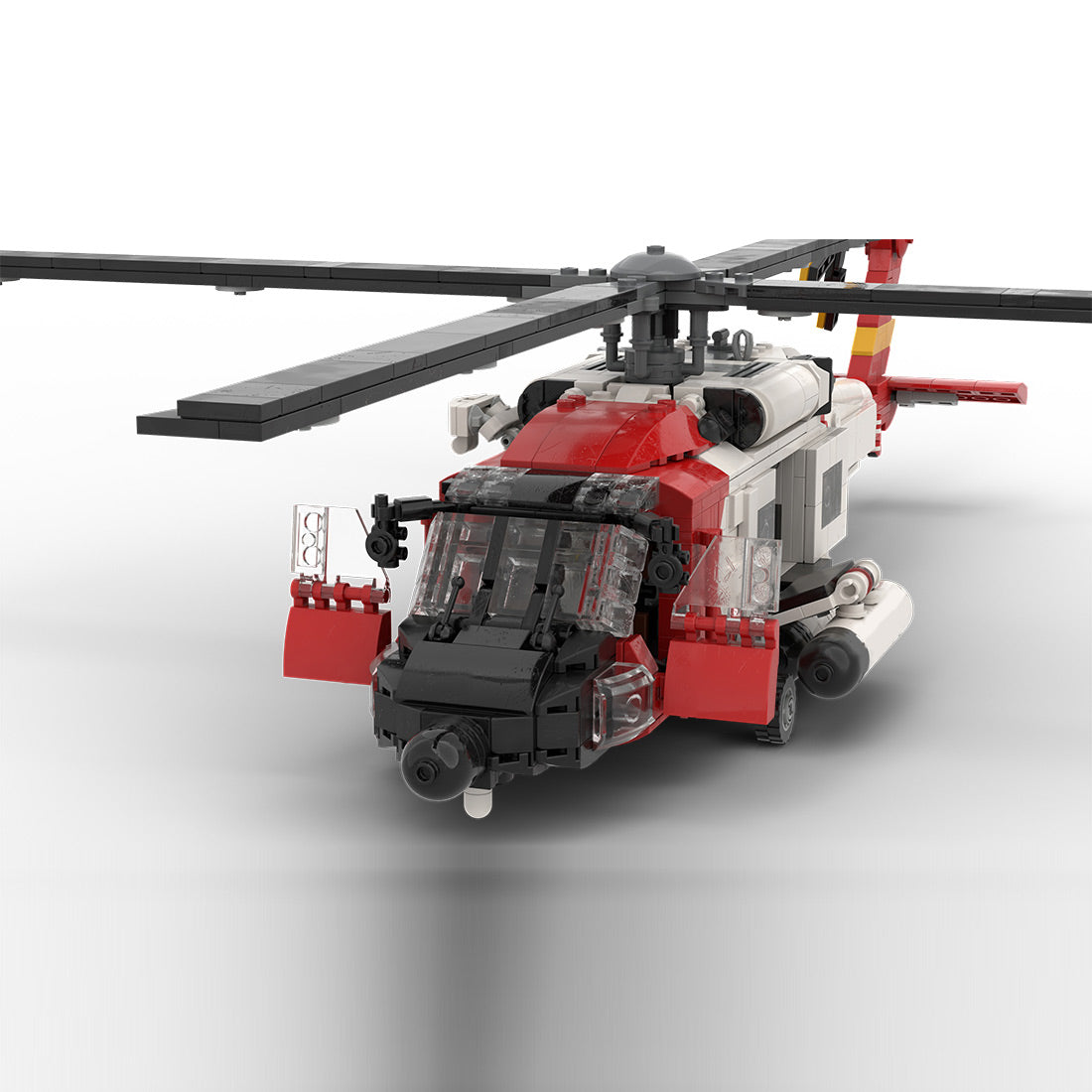 MOC-229660 1/35 Scale American HH-60J Helicopter Building Blocks Set - cubertime