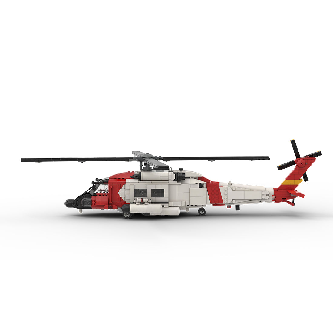 MOC-229660 1/35 Scale American HH-60J Helicopter Building Blocks Set - cubertime