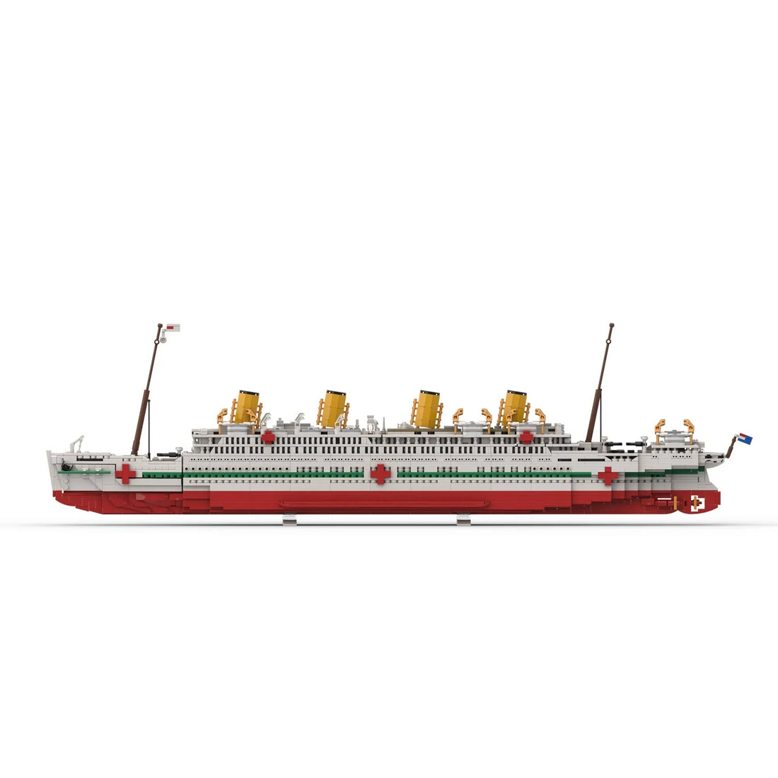 MOC-234627 HMHS Britannic White Star Line Olympic-Class Hospital Ship Building Blocks Set(3483PCS), Ocean Liner Series - cubertime