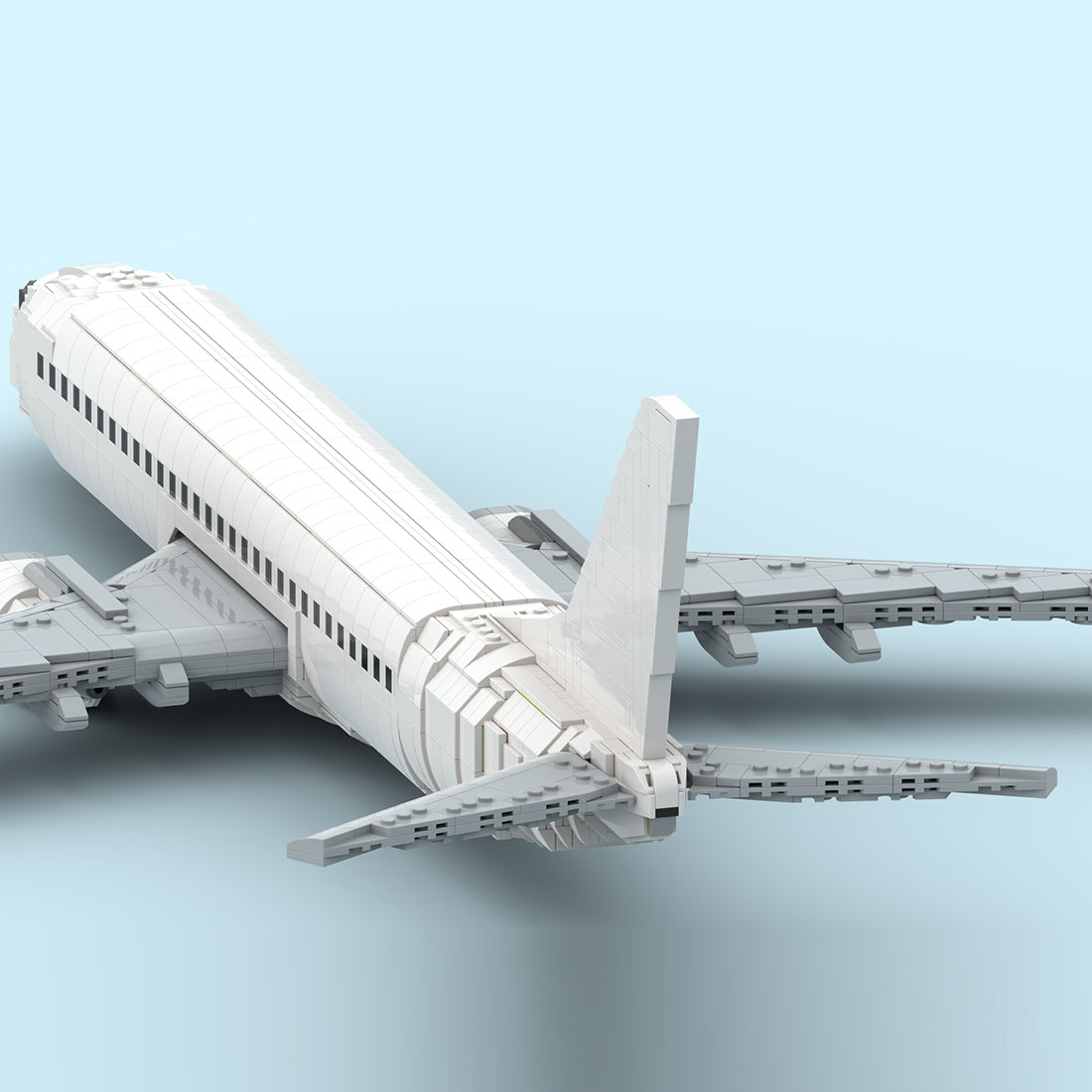 MOC-243084 Boeing 737-800 Style Twin-Engine Commercial Airliner Building Blocks Set(2673PCS)- cubertime