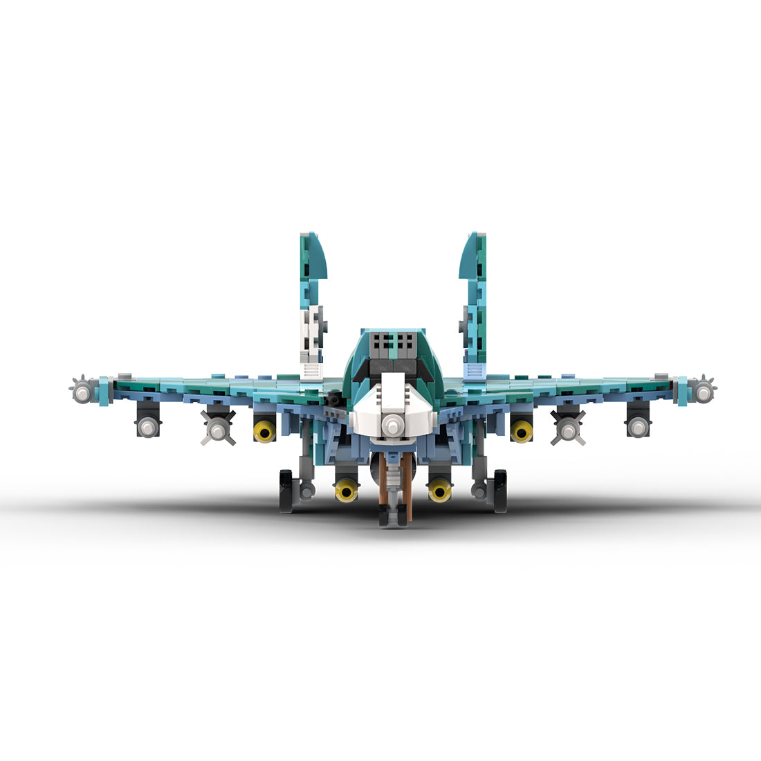 MOC-258274 1/70 Scale Su-34 Fighter Bomber Building Block Model Kit(720PCS) - cubertime