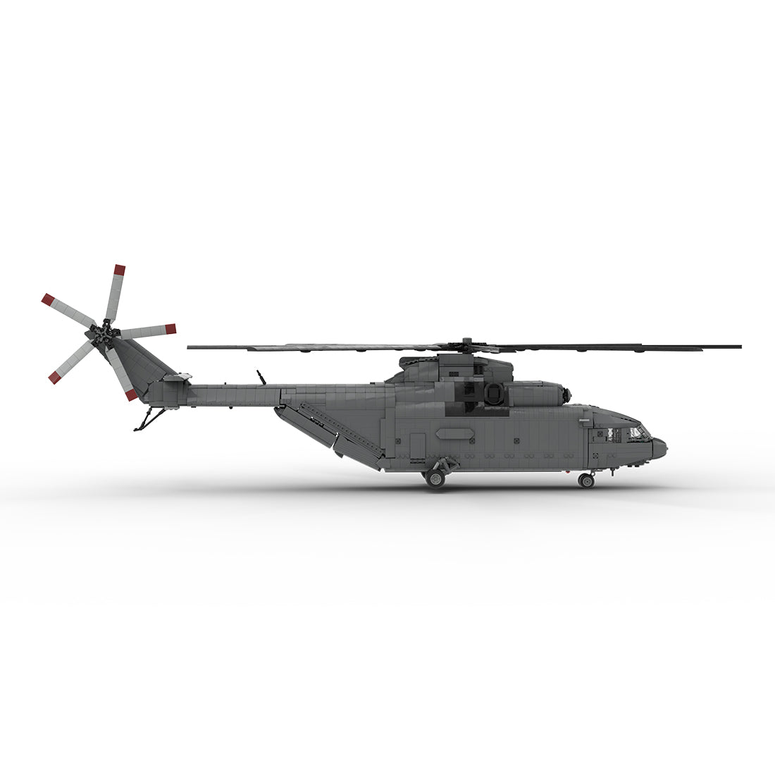 MOC-259238 1/35 Scale Soviet Mi-26 Heavy Transport Helicopter Building Block Set(4328PCS/Dynamic Version) - cubertime