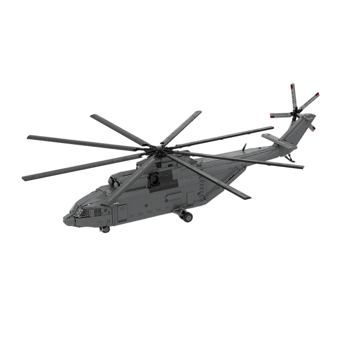 MOC-259238 1/35 Scale Soviet Mi-26 Heavy Transport Helicopter Building Block Set(4328PCS/Dynamic Version) - cubertime