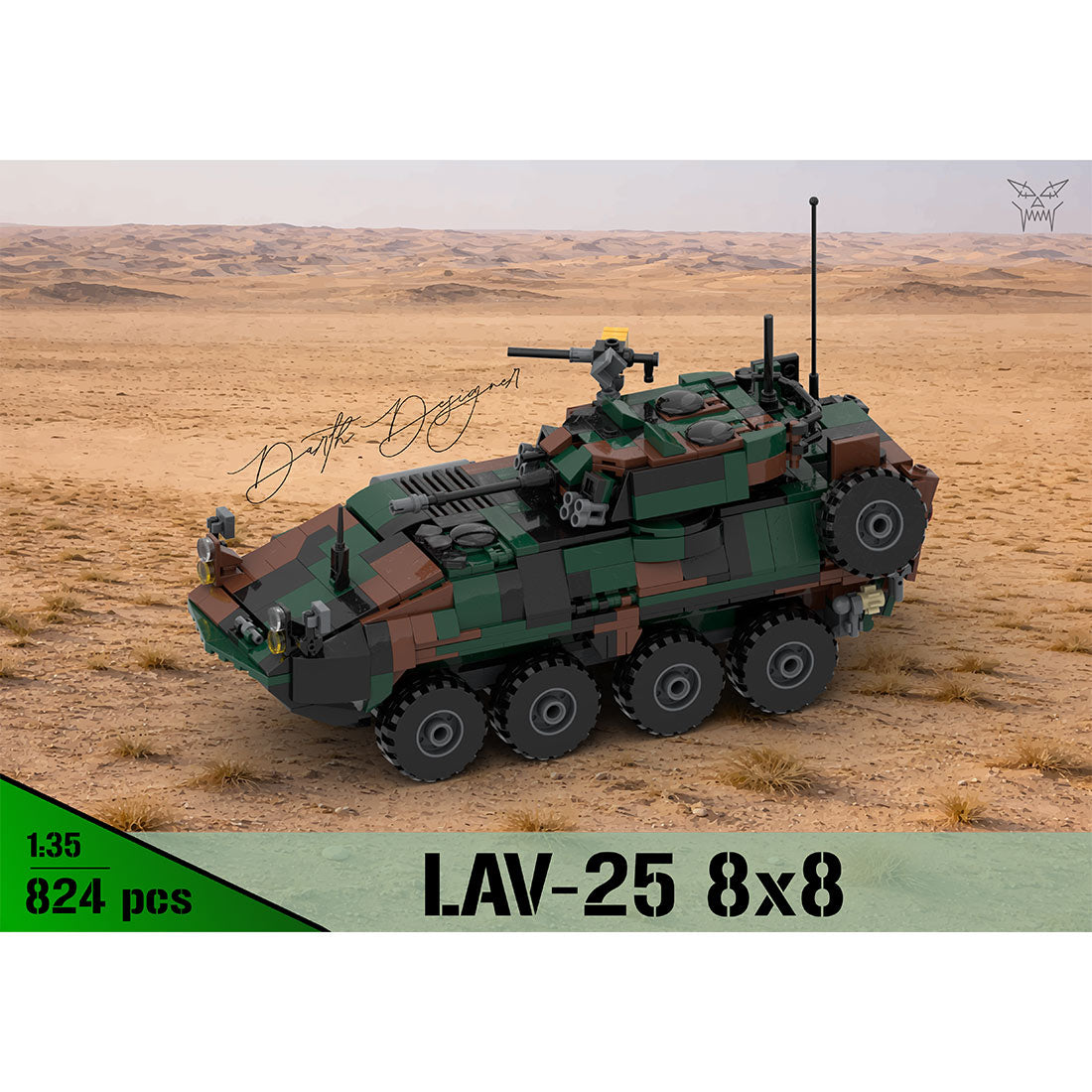 MOC-259577 1/35 Scale LAV-25 8x8 Light Armoured Vehicle Building Blocks Set (V2)