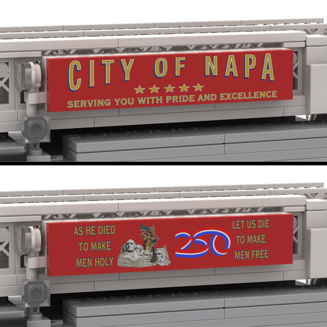 MOC-268463 2012 City Aerial Ladder Fire Truck Building Block Model, Urban Fire Vehicle Construction Set with Adjustable Rotating Telescopic Ladder, Detailed Equipment Compartments and Firefighting Accessories(2059PCS)- cubertime