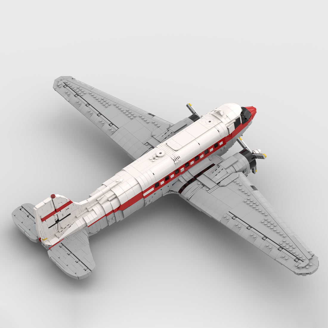 MOC-269819 Douglas C-47 Skytrain "Air Chathams" Twin-Engine Transport Aircraft Building Block Set, New Zealand civil aviation livery (2612PCS) - cubertime