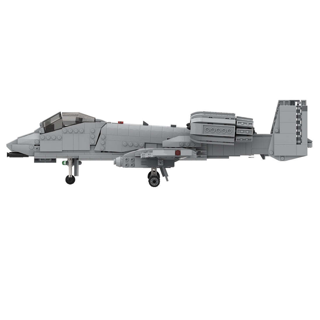 MOC-46317 A-10 Thunderbolt II Military Model Building Blocks Set (1224PCS) - cubertime