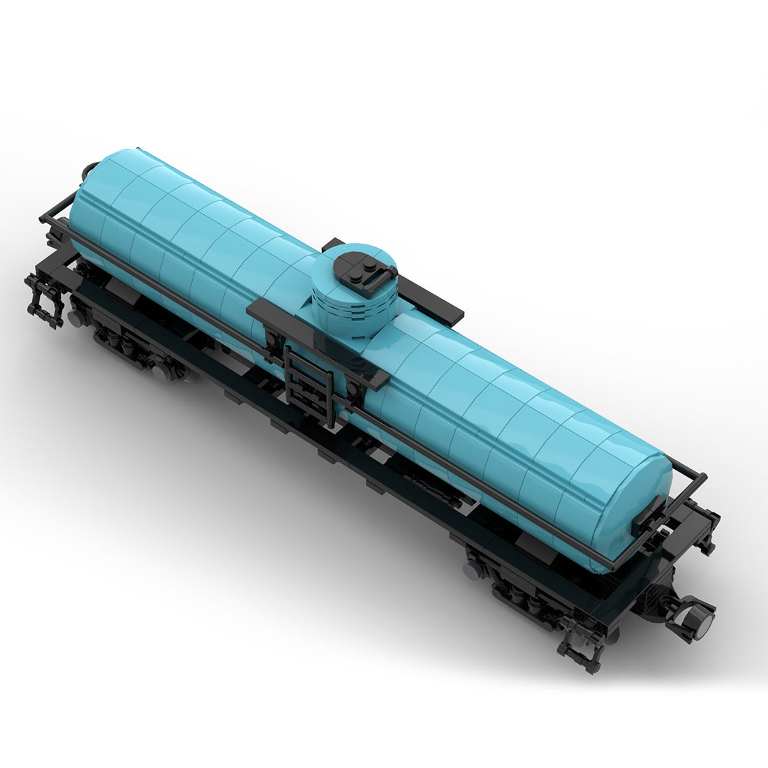 MOC-53458 Tanker Car Train Model Building Blocks MOC Set Toys - cubertime