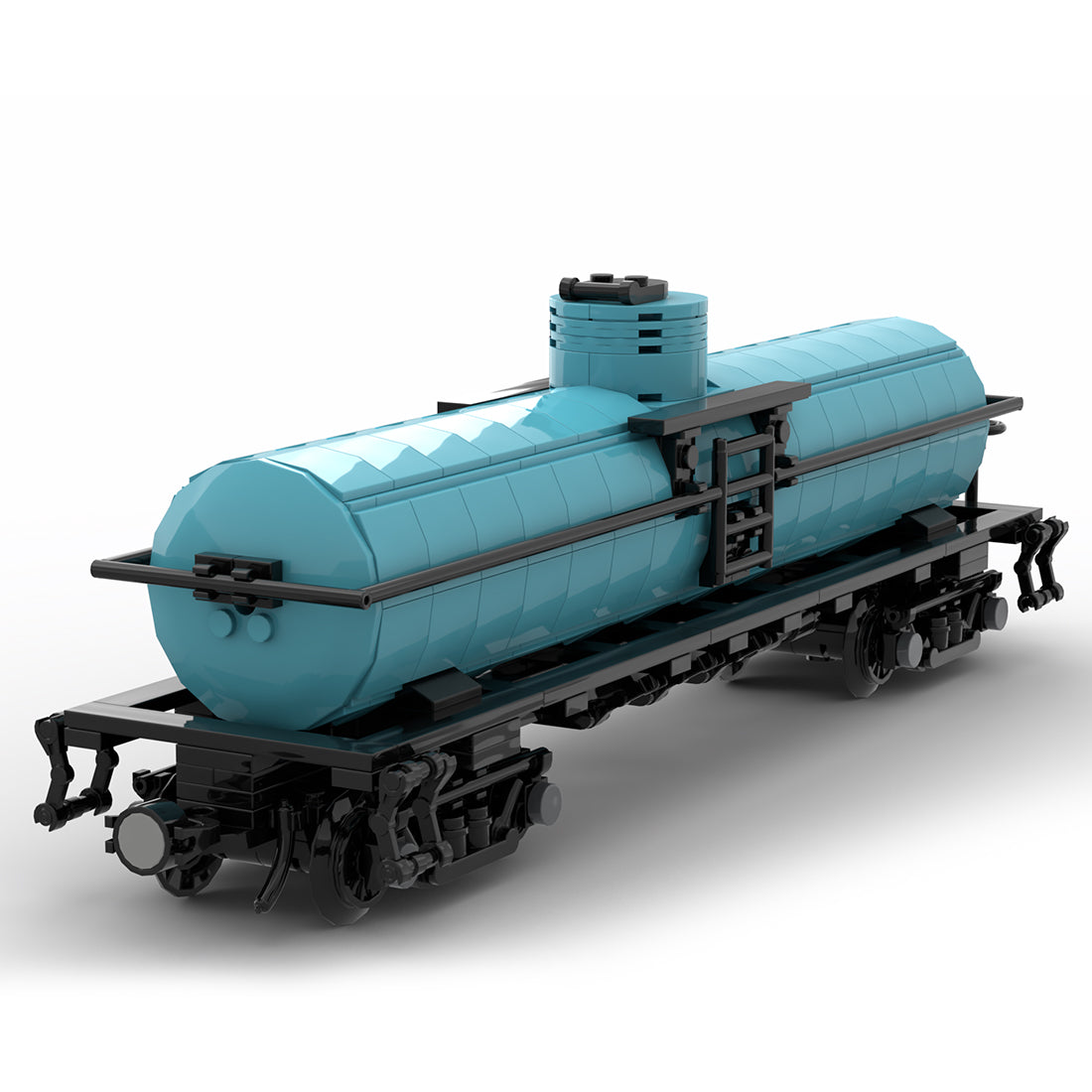 MOC-53458 Tanker Car Train Model Building Blocks MOC Set Toys - cubertime