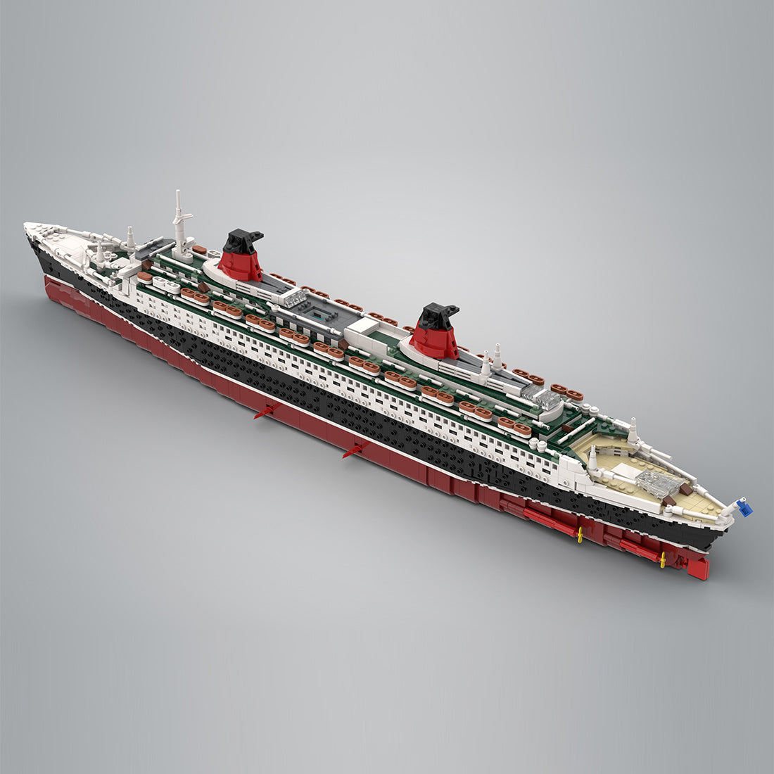 MOC-62291 1/400 Scale SS-France v2 Ocean Liner Building Block Set(3325PCS) - cubertime